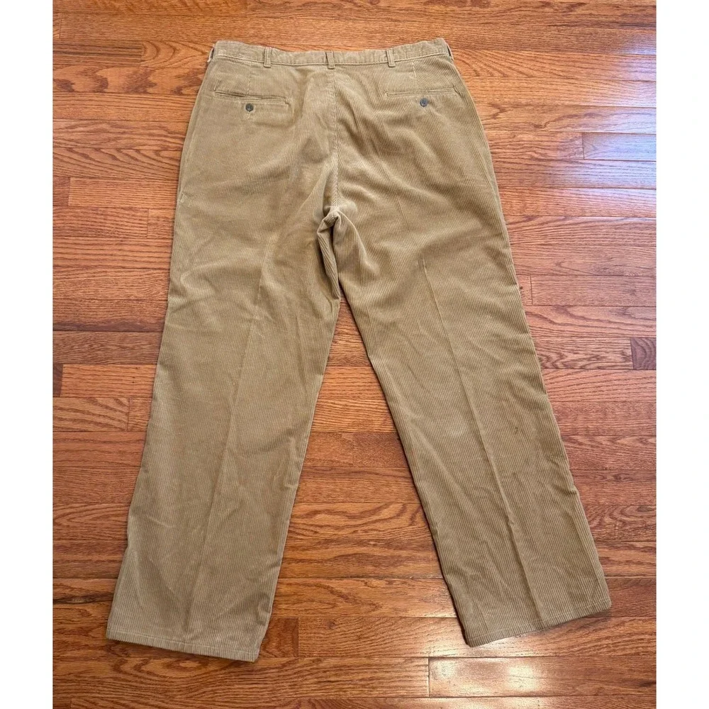 Vintage Polo Ralph Lauren Corduroy Pants Mens 36x30 Pleated USA Made Talon Zip
